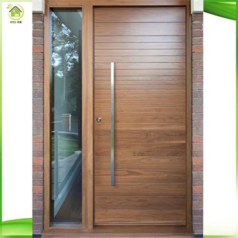 Modern Plain Solid Wood Main Door100 Solid Oak Wood Door Models
