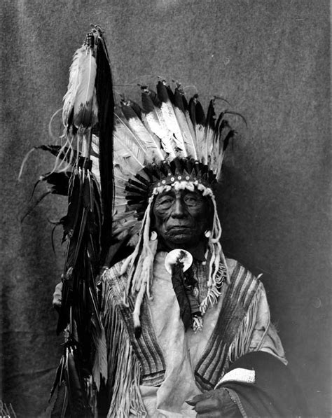 Chief With Tail Yanktonai Crow Creek Band 1909 Native American Indians American Indian