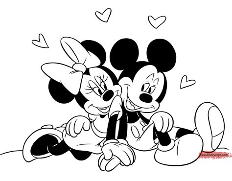 Mickey And Minnie Coloring Pages Mickey Mouse Colors Best Mickey Mouse