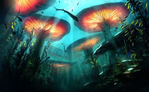 Underwater Nature Digital Art K Wallpaper Hd Artist Wallpapers K