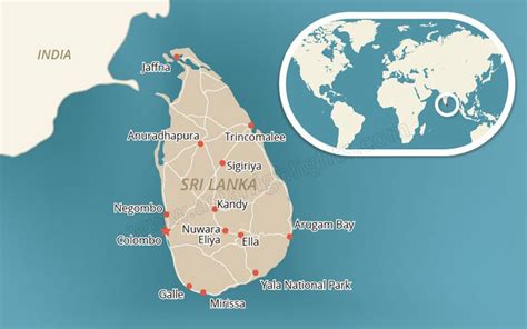 Where Is Sri Lanka Asia Highlights