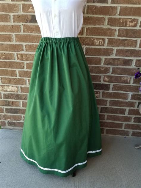 Pioneer Skirt Prairie Skirt Pioneer Costume Trek Skirt Etsy