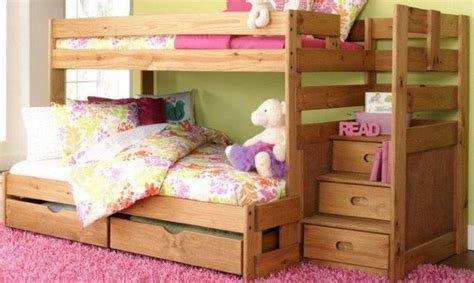 Simply Bunk Beds Saddlebrook Twinfull Stair Bunk Bed With Drawers