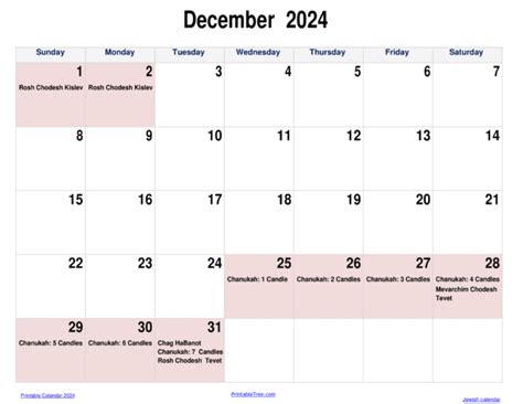 Jewish Calendar 2023 2024 Pdf Templates With Jewish Holidays Lists