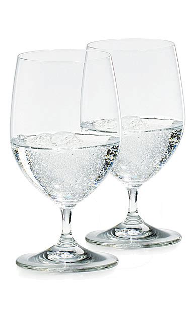 riedel vinum water glass non lead pair crystal classics
