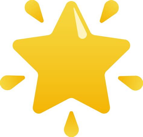 Cute Star Glowing Emoji 25750647 Png