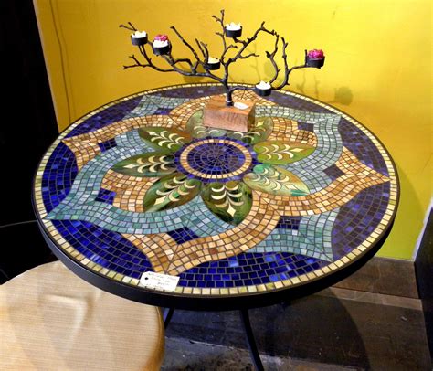 Tile And Glass Mosaic Tables Mosaic Glass Mosaic Table Free Mosaic