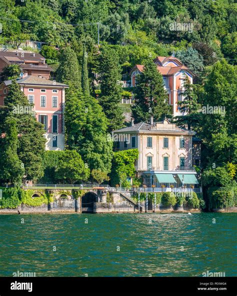 Scenic Sight In Moltrasio On Lake Como Lombardy Italy Stock Photo
