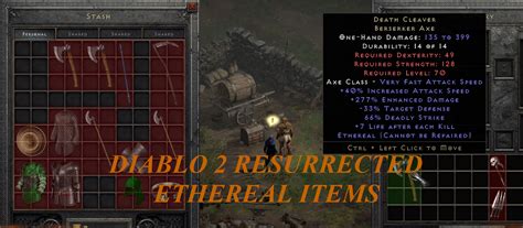 Best D2r Ethereal Weapons And Armor To Get Diablo 2 Resurrected