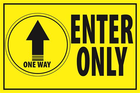 Wall Decal Enter Only