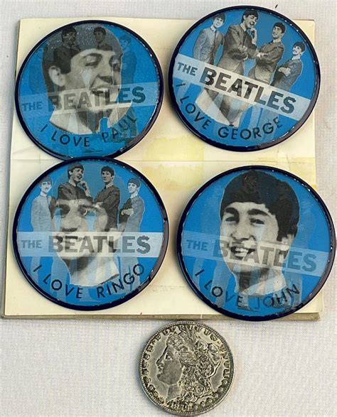 Lot Vintage 1960s Complete Set Of 4 Vari Vue The Beatles Flicker
