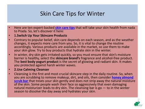 Ppt Top 10 Winter Skin Care Tips Powerpoint Presentation Free