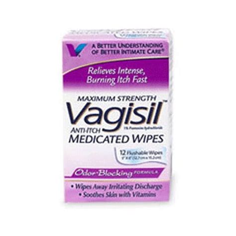 Vagisil Maximum Strength Anti Itch Medicated Wipes 20pack