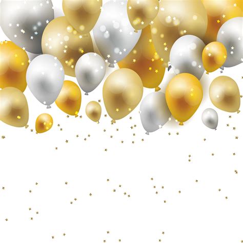 Gold Balloons Png Transparent Free Logo Image