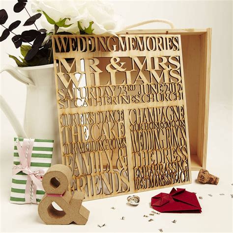 Mr And Mrs Personalised Wedding Keepsake Box By Sophia Victoria Joy