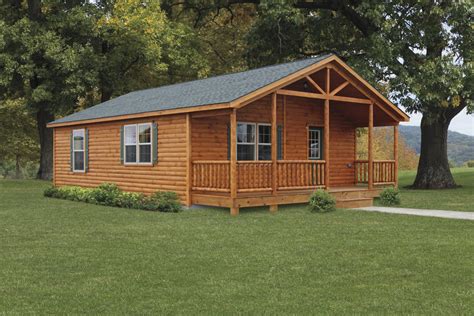 This very affordable 2 bedroom, 1 bath, concrete block cabin is pretty maintenance free. Double Module Settler Log Cabins Manufactured in PA