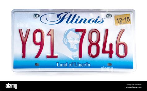 Illinois License Plate Vehicle Registration Number Il Illinois Land