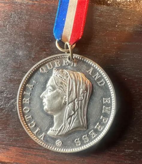 Queen Victoria Diamond Jubilee 1897 Commemorative Coin Medal 60th Year