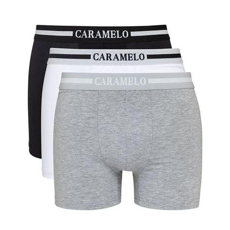 Especial Sportswear Caramelo Crml10001 Boxers X3 Hombre Black Gray