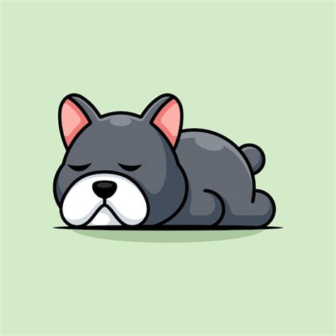 Premium Vector Cute Dog Sleeping Cartoon Illustration