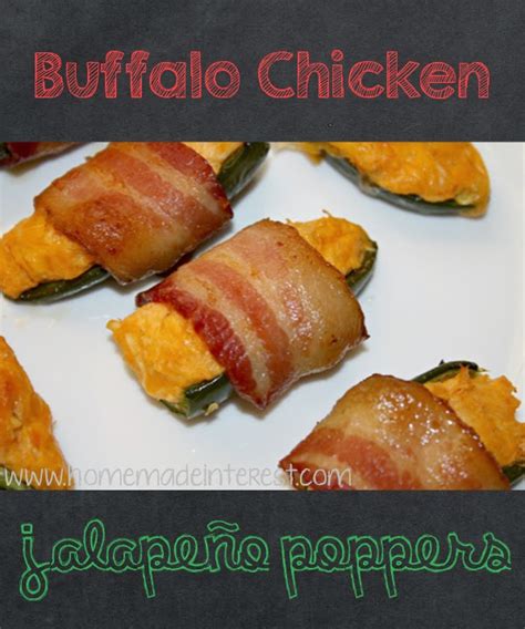 Buffalo Chicken Dip And Jalapeno Poppers Wrapped In Bacon From Home Made