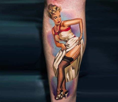 Pin Up Girl Tattoo By A D Pancho Post 21795