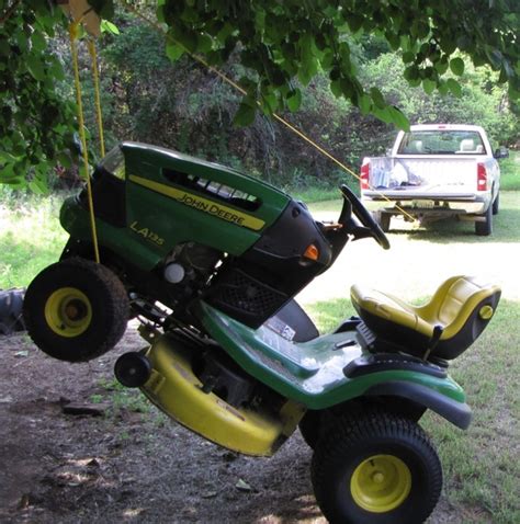 How To Lift Your Lawn Tractor Diy Home Improvement Forum