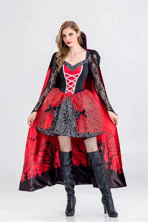 Vampire Queen Costume For Women Gothic Demon Halloween Costumes For