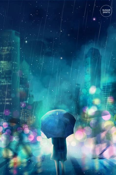Novo Gallery Anime Scenery Rain Illustration Rain Wallpapers
