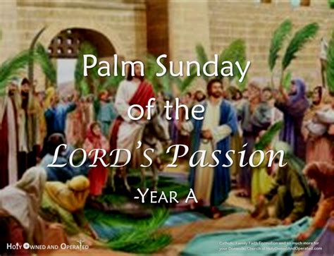 Palm Sunday Of The Lords Passion Twmwu Hoo