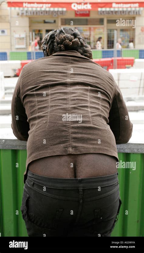 Black Man S Bum Stock Photo Alamy