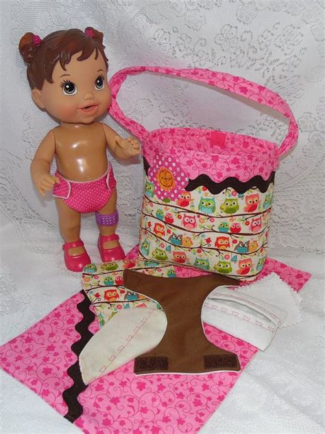 Baby Alive Diaper Bag Set With Reusable By Thatssewholly On Etsy Baby