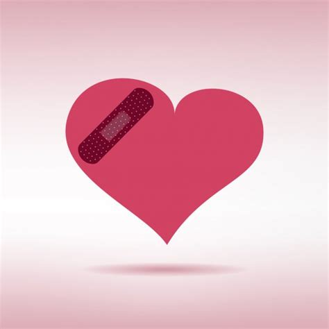Broken Heart With Bandage Stock Vector Image By ©helioshammer 19467921