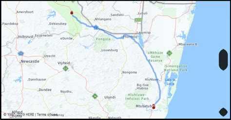 What Is The Drive Distance From Piet Retief South Africa To Mtubatuba