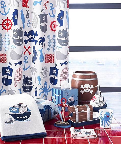 Kids bathroom sets and accessories transform the look of a child's bathroom simply and affordably by simply changing the theme of the bathroom. 30+ Cool Kids Bathroom Ideas | Pirate bathroom decor, Kids ...