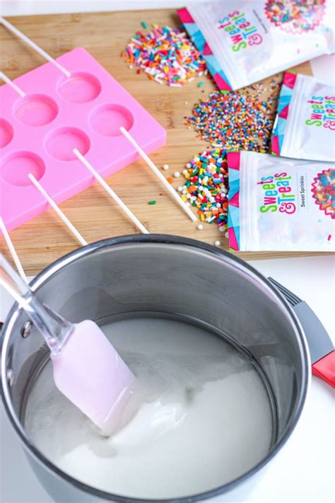 Homemade Lollipops Recipe Diy Sprinkle Lollipops Tutorial