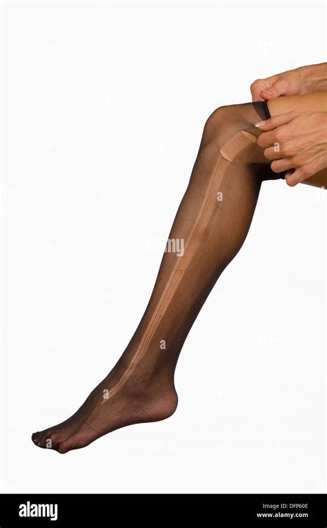 Black Ripped Pantyhose Cut Out Stock Images And Pictures Alamy