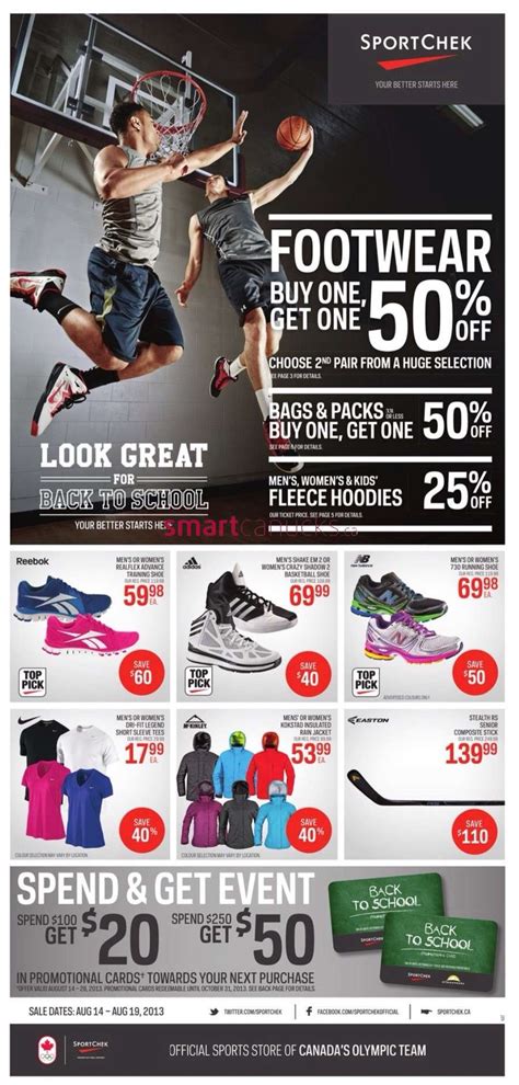 Sport Chek Flyer August 14 To 19