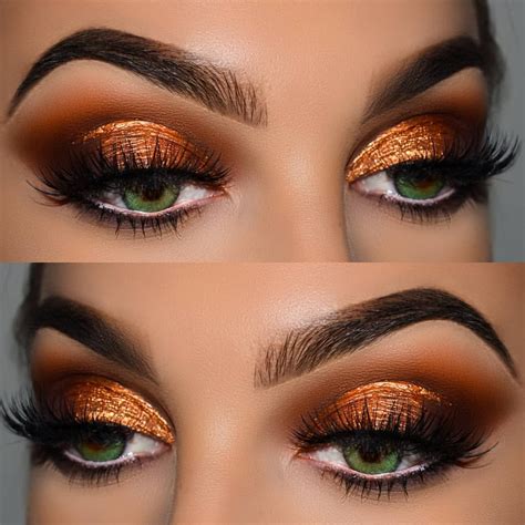 Maquillaje Con Tonos Naranja Y Café Maquillaje Tonos Cafes