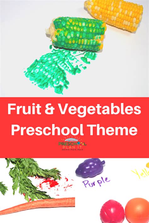 Fruits And Vegetables Theme For Preschool Preschool Food Vegetable