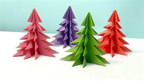 Rb Easy Crafts3d Paper Christmas Tree How To Make A 3d Paper Xmas
