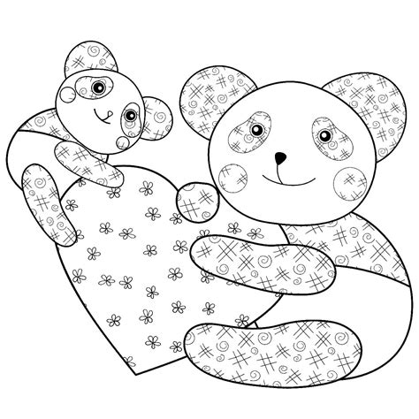 Ausmalbilder Panda zum Drucken | WONDER DAY — Ausmalbilder für Kinder