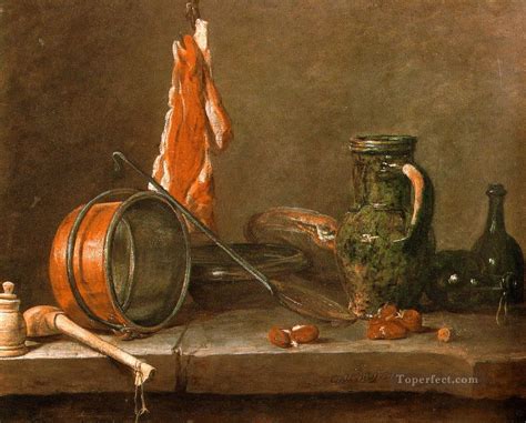 A Lean Diet With Cooking Utensils Jean Baptiste Simeon Chardin Still