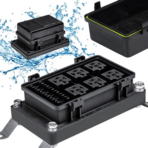Buy 12v Auto Waterproof Fuse Relay Box Block 6 Bosch Style Relay