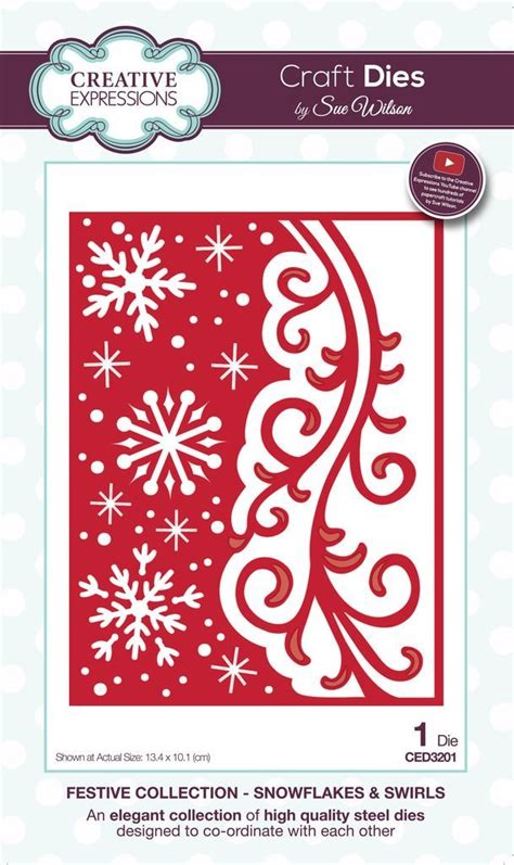 Dies By Sue Wilson Festive Collection Snowflakes And Swirls Snowflake