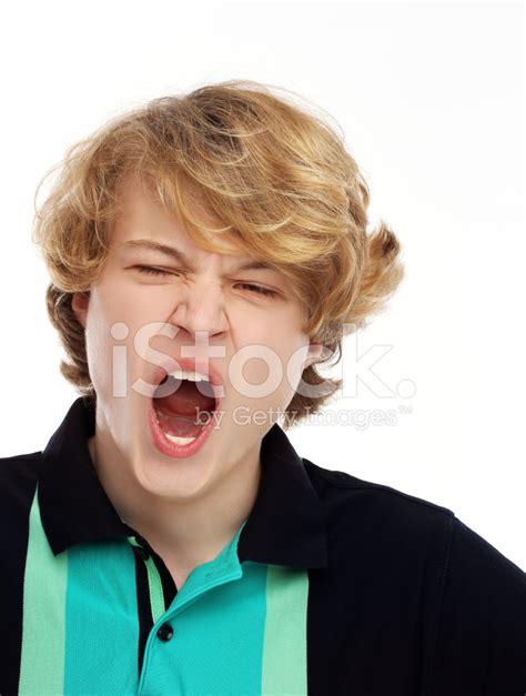 Yawning Teenage Boy Stock Photo Royalty Free Freeimages