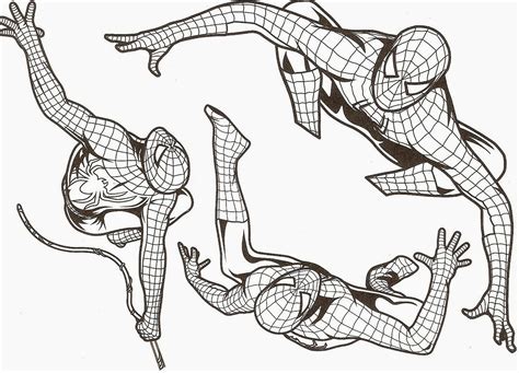 dessin spiderman à colorier gratuit