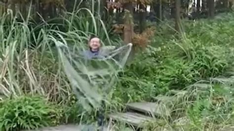 Man Unbelievably Shows Off His Invisibility Cloak Metro Video