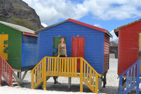 Muizenberg Beach Colorful Houses Cape Town South Africa Anne Travel