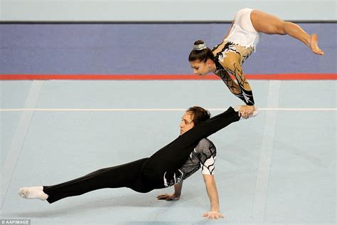 Gymnasts Show Off Strength And Flexibility In Australia Daily Mail Online
